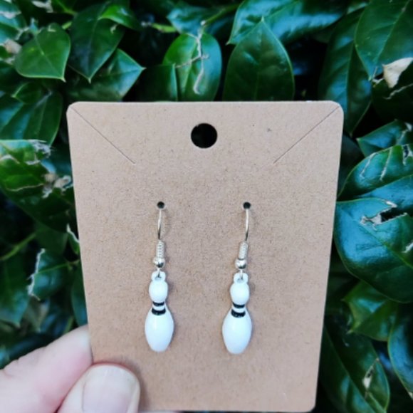 Bowling Pin Earrings - Picture 6 of 6